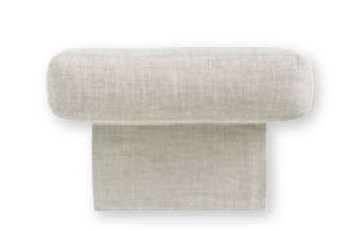 Draufsicht: Beiges Nackenkissen für Grand Sofa, Vitra Design, für mehr Komfort.